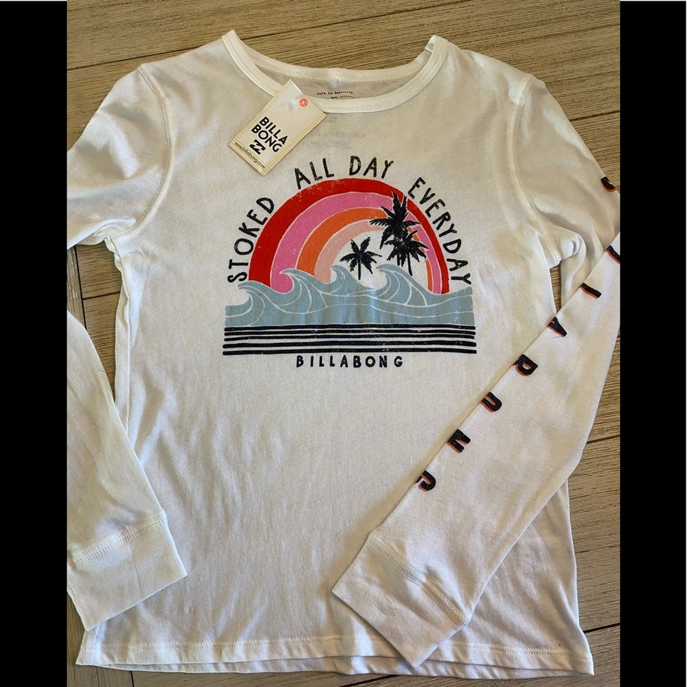 NWT Billabong Girls Long Sleeve Top